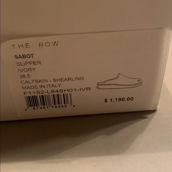 The Row Sabot shearling lined Mule 8.5 - Picture 3 of 9